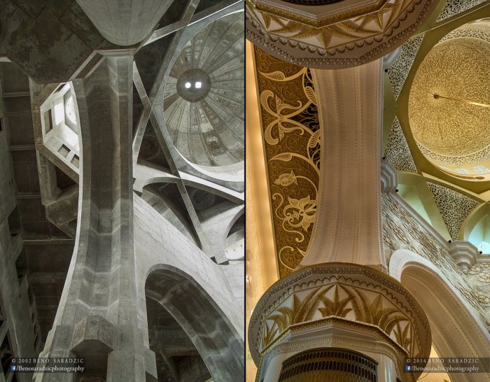 До и после: как строили одну из самых известных мечетей в мире
