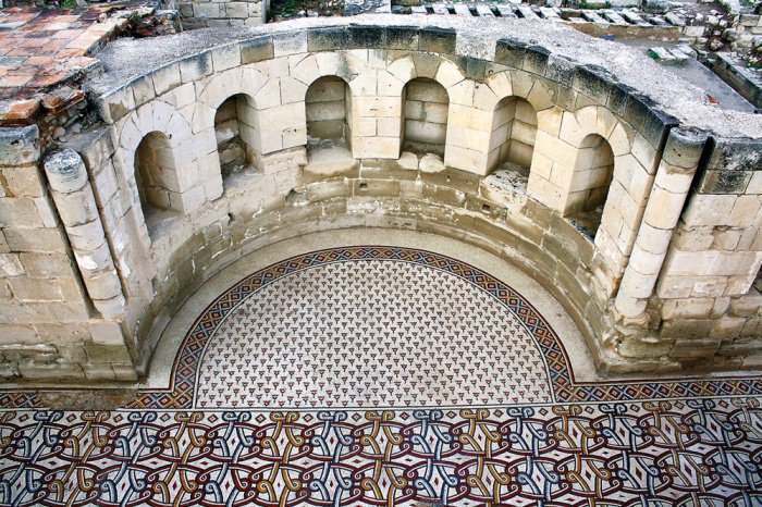 Поразительная мозаика на руинах величайшей загадки Иерихона - дворца мусульманского халифа