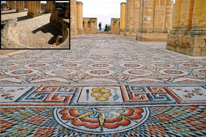 Поразительная мозаика на руинах величайшей загадки Иерихона - дворца мусульманского халифа