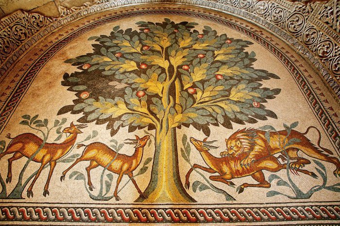 Поразительная мозаика на руинах величайшей загадки Иерихона - дворца мусульманского халифа