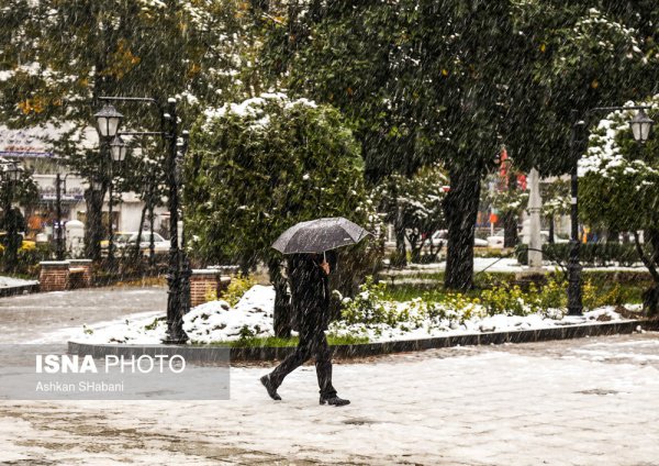 Снег окутал северные провинции Ирана (Фото)