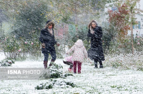 Снег окутал северные провинции Ирана (Фото)