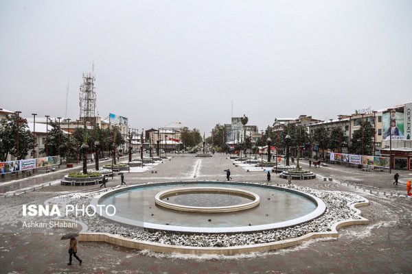 Снег окутал северные провинции Ирана (Фото)