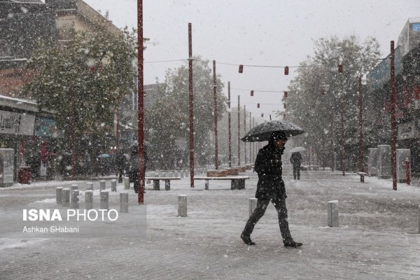 Снег окутал северные провинции Ирана (Фото)