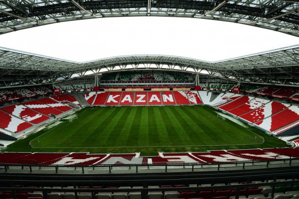 Иранские футболисты провели тренировку на Казань Арене вечером в минувшее воскресенье