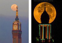 10 потрясающих фото суперлуния над Запретной мечетью в Мекке