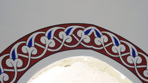 В Соборной мечети Крыма начали декоративную роспись (Фото)