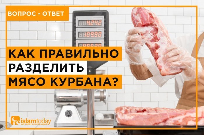 Как правильно разделить мясо курбана? 