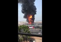 В порту Бейрута разгорелся мощный пожар (Видео)