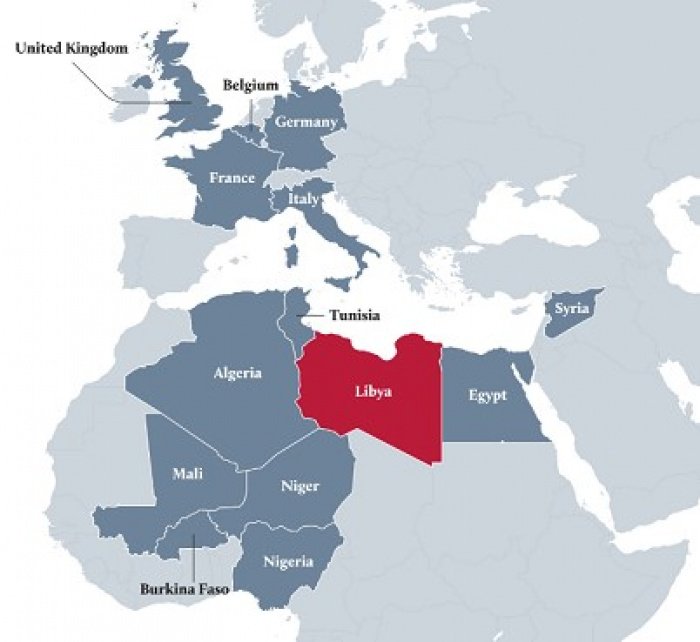 Государства, пострадавшие от ливийского терроризма (Источник фото:middleeasteye.net)