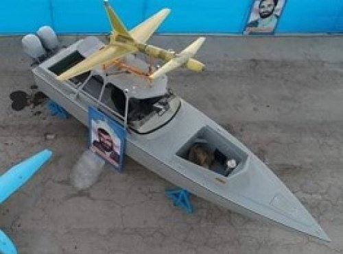 БПЛА Абабиль-2 установленный на скоростной катер