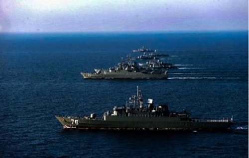 Корабли ВМС Ирана на учениях