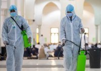 7 тыс. литров антисептика уходит ежедневно на дезинфекцию Запретной мечети