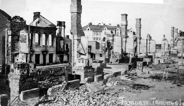 Город Тампере после Гражданской войны. Источник wikipedia.org