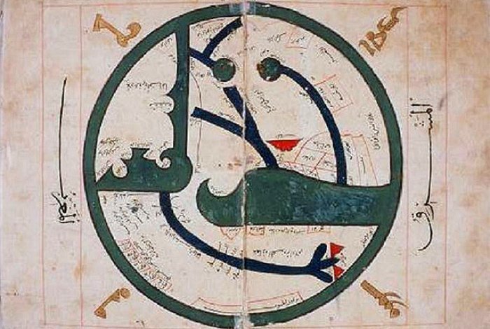 Карта Абу Зайда аль-Балхи (850-934). Источник wikipedia.org