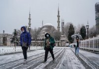 В Стамбуле из-за снегопада закрыли школы