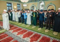 В Галиевской мечети с участием президента РТ прошел Курбан-байрам