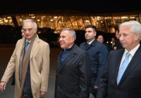 Минниханов прибыл с рабочим визитом в Азербайджан