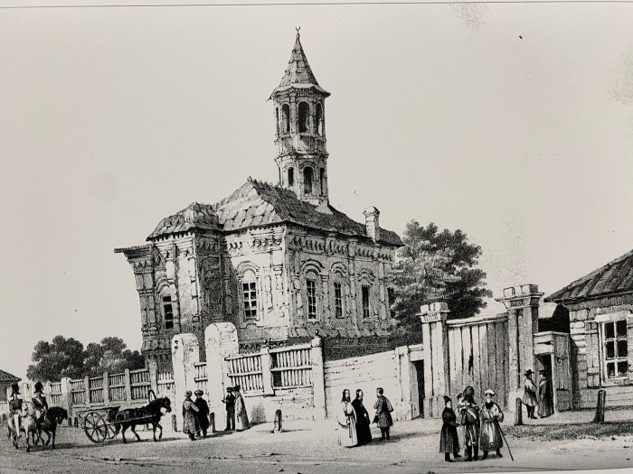 Гравюра. Турнерелли Э. 1839 г. Фото с выставки "Соборные мечети Казани" / Ислам-тудей.