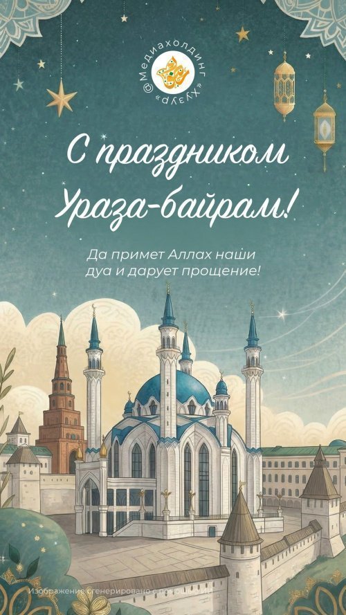 Душевные открытки, чтобы поздравить близких с праздником Ураза-байрам (Сохраните себе)