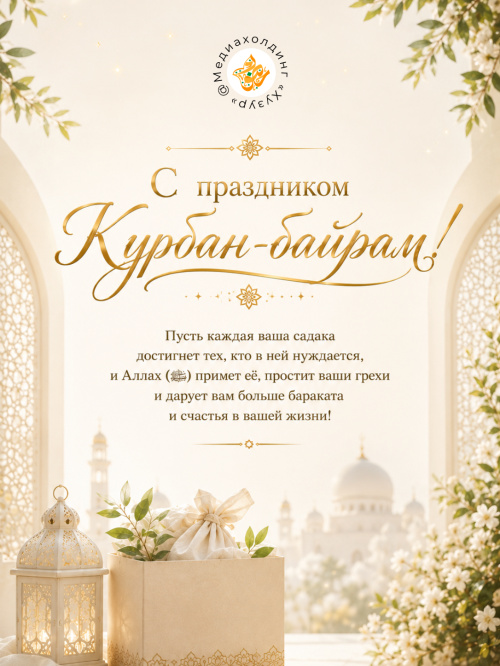 Открытки на Курбан-байрам 2026. Сохраняйте себе и пересылайте близким!