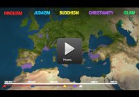 Как проходило распространение 5 основных мировых религий (Видео)