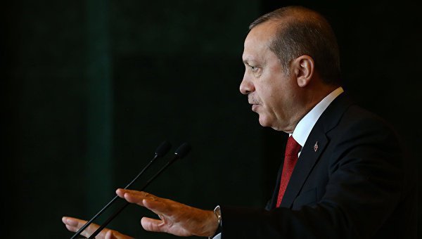 Реджеп Тайип Эрдоган на саммите.