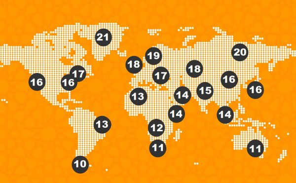 Сколько часов длится пост в разных странах мира?